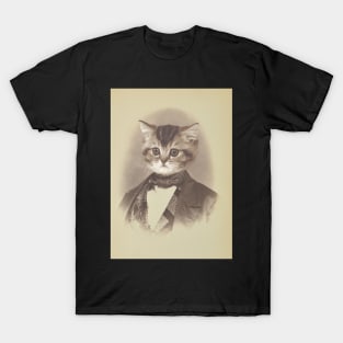 Gentleman Cat Retro Picture - Print / Home Decor / Wall Art / Poster / Gift / Birthday / Cat Lover Gift / Animal print Canvas Print T-Shirt